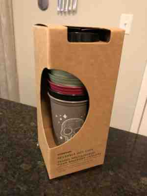 2019 Starbucks Halloween Reusable Hot Cups - Limited Edition 6 Cups & Lids  - Sold on eBay Dec, 25th 2019 for $24.00