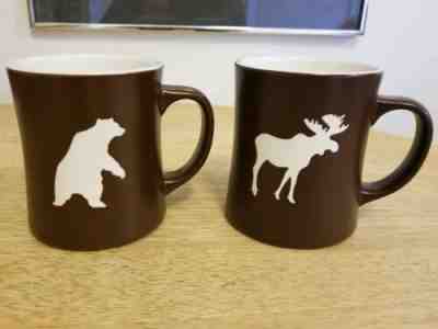 Starbucks 2009 Brown Moose Mug And Starbucks 2010 Brown Yukon Bear Mug, 16 oz.  - Sold on eBay Dec, 25th 2019 for $59.99