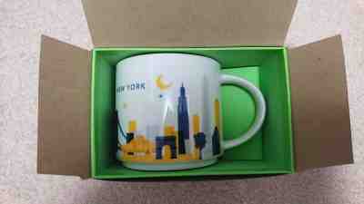 Starbucks New York You Are Here Series 14oz Coffee Mug Cup New with Box - Sold on eBay Dec, 25th 2019 for $20.00