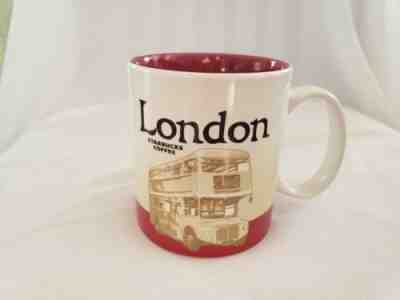 Starbucks London Mug Global Icon Collector Series 2015, Red Bus, 16 OZ./473ML - Sold on eBay Dec, 25th 2019 for $15.00