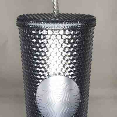 Starbucks 2019 BLING PLATINUM Studded Tumbler Venti 24oz Holiday ON HAND! - Sold on eBay Dec, 25th 2019 for $22.50