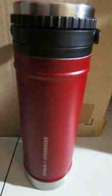 2019 Starbucks Coffee VACUUM  Stainless Steel TRAVEL PRESS  RED 16 oz  STANLEY - Sold on eBay Dec, 25th 2019 for $64.99
