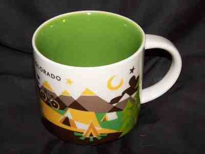 Starbucks Coffee 2013 You Are Here Collection Colorado Mug Tea Cup 14 oz - Sold on eBay Dec, 25th 2019 for $28.89