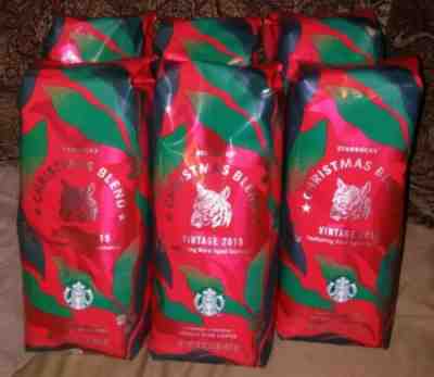 6 lbs Starbucks Christmas Blend Coffee Beans~Vintage '19  - Rare Aged Sumatra - Sold on eBay Dec, 24th 2019 for $79.99
