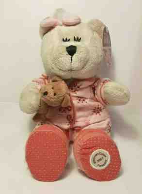 2007 STARBUCKS Plush BEARISTA BEAR Christmas pink & Red PJ's Teddy 69th edition - Sold on eBay Dec, 24th 2019 for $15.49