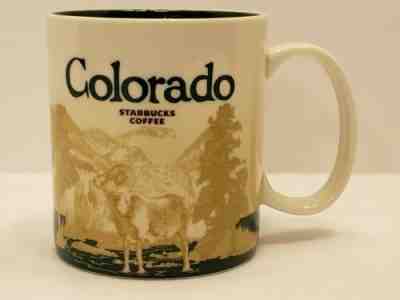 Starbucks Colorado Coffee Mug Skier Bighorn State Series Collection 16oz 2012 - Sold on eBay Dec, 24th 2019 for $15.00