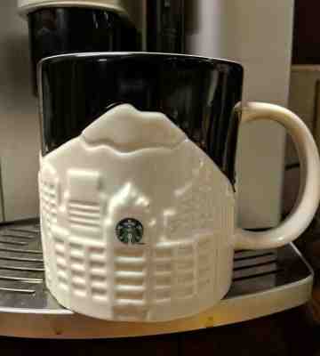 NWT 2012 Starbucks Black & White Seattle Skyline Relief Series Mug 16 oz  - Sold on eBay Dec, 24th 2019 for $29.99