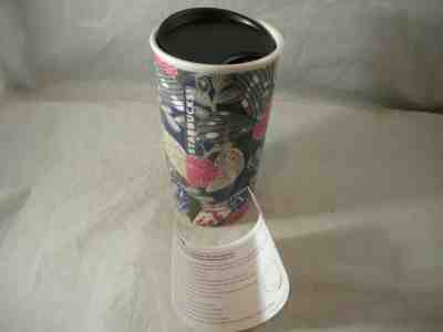 Starbucks Butterfly Floral Travel Mug 12oz Ceramic Traveler w Lid NEVER USED - Sold on eBay Dec, 24th 2019 for $17.50