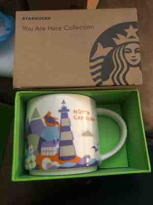 Starbucks North Carolina you Are Here Coffee Mug Cup 14 Oz Collection 2015 - Sold on eBay Dec, 24th 2019 for $15.00