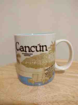Starbucks Cancun Global Icon  Souvenir Coffee Mug  Mexico 16 oz Used Excellent - Sold on eBay Dec, 24th 2019 for $30.00