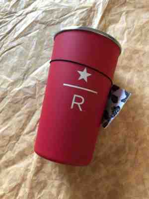 Starbucks Korea Reserve Matt Red Double Wall Stainless Steel Cup - Sold on eBay Dec, 24th 2019 for $41.00