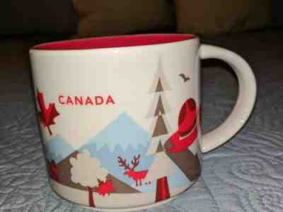 Starbucks Canada You Are Here Coffee Mug YAH White Red Cup Moose Maple Leaf GUC - Sold on eBay Dec, 24th 2019 for $25.00