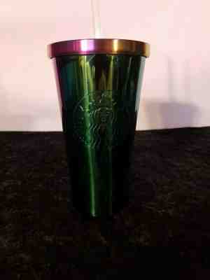 Starbucks Stainless Steel Cold Cup Iridescent 16 fl oz - Sold on eBay Dec, 24th 2019 for $39.99