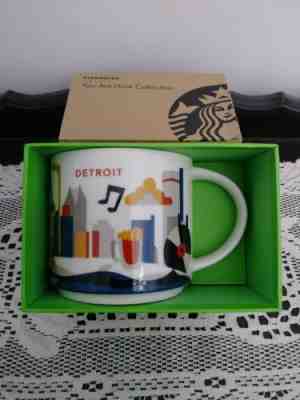 Starbucks Detroit You Are Here Collection YAH City Mug 14 Oz Brand New Boxed - Sold on eBay Dec, 24th 2019 for $25.00