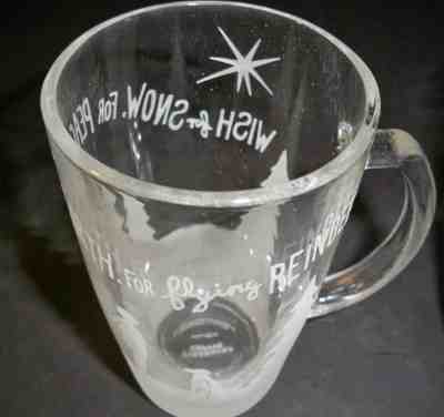 ONE STARBUCKS COFFEE MUG WISH FOR SNOW PEACE REINDEER 12 OUNCES  - Sold on eBay Dec, 24th 2019 for $15.75