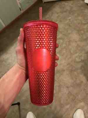 Starbucks 2019 Neon Pink Studded Cold Cup Tumbler Holiday Christmas 24 oz Venti - Sold on eBay Dec, 24th 2019 for $31.00