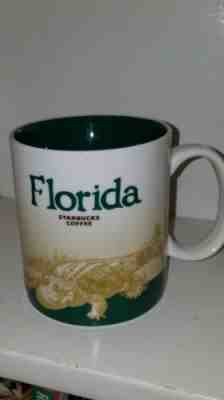 New STARBUCKS 2011 Global Icon Series FLORIDA 16 oz alligator Coffee MUG - Sold on eBay Dec, 24th 2019 for $20.00