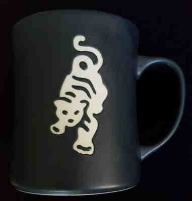 Starbucks 2012 Sumatra Tiger Coffee Mug Matte Black Maroon Ceramic Cup 16oz - Sold on eBay Dec, 24th 2019 for $19.95