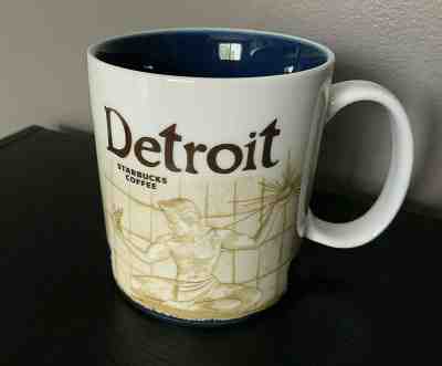 Starbucks Detroit Mug Global Icon Collectors Coffee Cup Michigan 16 oz Yr 2009 - Sold on eBay Dec, 24th 2019 for $21.50