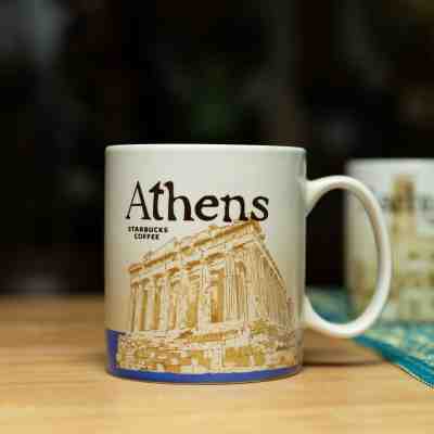 New Starbucks Athens Global Icon Collector Series Ceramic Coffee Cup Mug  - Sold on eBay Dec, 24th 2019 for $32.99