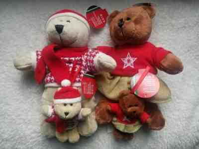 STARBUCKS Bearista Holiday 2018 Girl Boy Plush Bears and Ornaments NEW Christmas - Sold on eBay Dec, 24th 2019 for $44.00