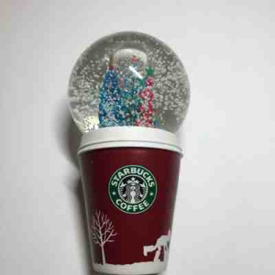 Starbucks Holiday 2006 Red To Go Snow Globe 6” Tall  - Sold on eBay Dec, 24th 2019 for $18.00
