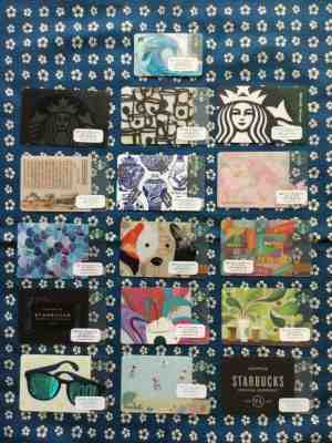 STARBUCKS SOUTH KOREA INTERNATIONAL GIFT CARDS NO VALUE -SET OF 16 MERMAID SCALE - Sold on eBay Dec, 24th 2019 for $24.99