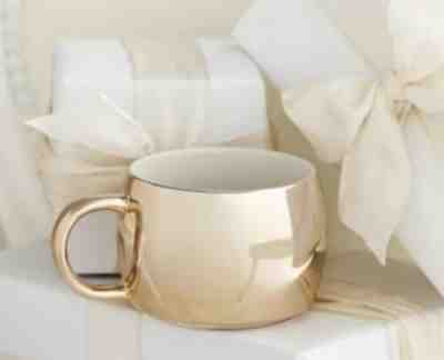 Starbucks 2013 Electroplate Metallic Rose Gold  Ceramic Mug 2013 14 OZ.Set /2 NE - Sold on eBay Dec, 24th 2019 for $48.00