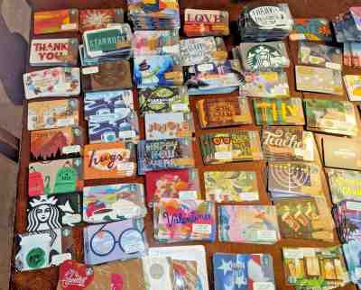 New Starbucks Gift Cards 1000 piece lot Chinese New Year Braille Cities Coffee - Sold on eBay Dec, 24th 2019 for $239.99
