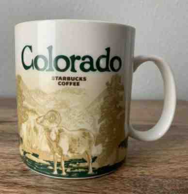 2012 Starbucks Colorado Coffee Mug SKIER and RAM Collector Series 16 Oz - Sold on eBay Dec, 23rd 2019 for $18.99