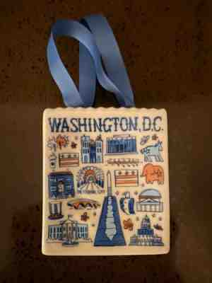 Starbucks 2019 Ceramic Christmas Holiday Ornament Tote Bag Washington DC Collect - Sold on eBay Dec, 23rd 2019 for $18.99