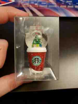 Starbucks Snow Globe Coffee Cup Christmas Ornament 2007  - Sold on eBay Dec, 23rd 2019 for $21.01