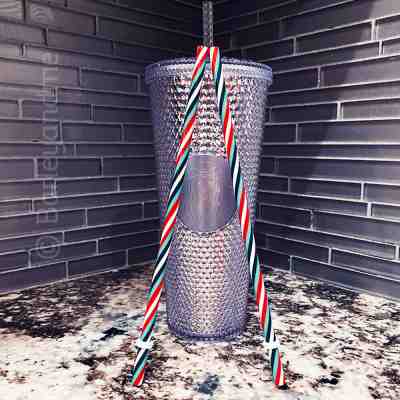 NEW STARBUCKS 2019  Platinum Studded Cold Cup Tumbler WINTER HOLIDAY NEW - Sold on eBay Dec, 23rd 2019 for $49.50