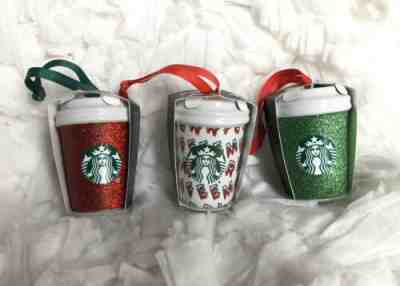 Starbucks Holiday 2019 Christmas Ornaments SET OF 3 - Sold on eBay Dec, 23rd 2019 for $39.99