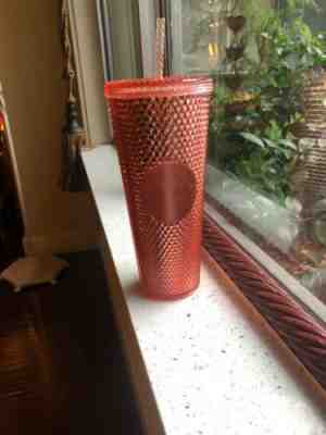 NEW Starbucks RARE Pink Rose Gold Studded Spike Tumbler Iridescent Holographic - Sold on eBay Dec, 23rd 2019 for $40.00