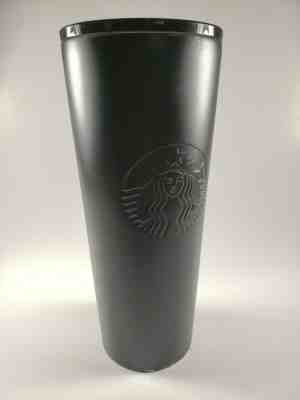 Starbucks Stainless Steel 24 Oz Double Walled Cold Cup Tumbler - Matte Black - Sold on eBay Dec, 23rd 2019 for $26.11