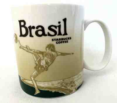 2011 Starbucks Brazil Brasil Mug Cup Glazed Ceramic Soccer World 16 0z - Sold on eBay Dec, 23rd 2019 for $29.99