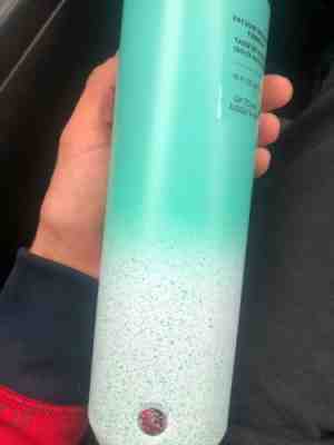 Starbucks 2019 Hot Tumbler Traveler Coffee Mug Tiffany Blue Ombre Splatter HTF - Sold on eBay Dec, 23rd 2019 for $38.99