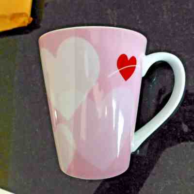Pink Hearts Starbucks ceramic cup 2014  Valentines Love free shipping B - Sold on eBay Dec, 23rd 2019 for $15.00