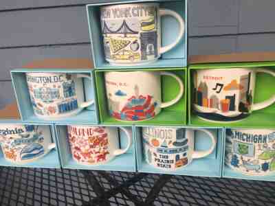 Choose One I Am Here or Been There Series Collection 14 Oz. Starbucks Coffee Mug - Sold on eBay Dec, 23rd 2019 for $18.99