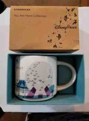 NIB Disney Parks Starbucks Epcot You are here Coffee Mug Cup RETIRED YAH Purple - Sold on eBay Dec, 23rd 2019 for $48.88