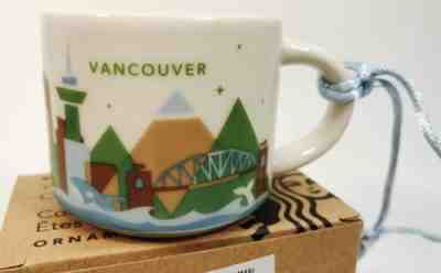 STARBUCKS You Are Here YAH Ornament CANADA, VANCOUVER, CALGARY, New in Box 2oz - Sold on eBay Dec, 23rd 2019 for $17.95