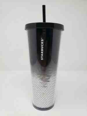 Starbucks 2018 Holiday Black and Silver Sequins Tumbler Cup 24oz Cold Cup - Sold on eBay Dec, 23rd 2019 for $20.00