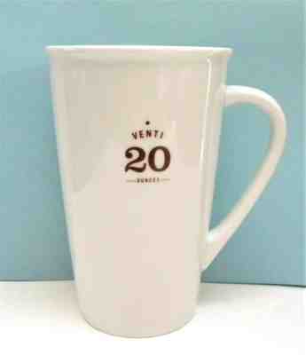 2010 Starbucks Venti Mug ~ Venti 20 Ounces White Starbucks Mug - Sold on eBay Dec, 23rd 2019 for $16.95