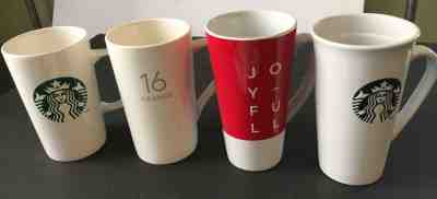 LOT of Four Starbucks Coffee Mugs - Sold on eBay Dec, 23rd 2019 for $19.99