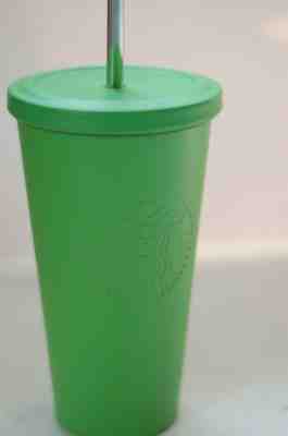 STARBUCKS green Stainless Steel COLD CUP Tumbler W/ STRAW! 2014  GUC ~ Free Ship - Sold on eBay Dec, 23rd 2019 for $17.59