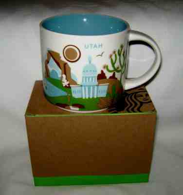 STARBUCKS UTAH 2017 YOU ARE HERE COLLECTION 14 OZ MUG NEW IN BOX - Sold on eBay Dec, 23rd 2019 for $19.99