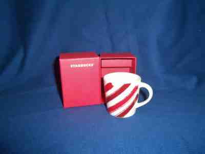 NEW 2014 Starbucks Christmas Candy Cane Stripes Expresso Coffee Cup Mug 3Fl. Oz. - Sold on eBay Dec, 23rd 2019 for $16.99