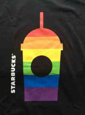 Starbucks Unisex T-Shirt Rainbow Small/Medium RAINBOW GAY PRIDE*IMPORTED BRAZIL - Sold on eBay Dec, 23rd 2019 for $40.99