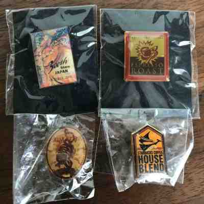 Starbucks Pin badge 4 Pieces - Sold on eBay Dec, 23rd 2019 for $24.80